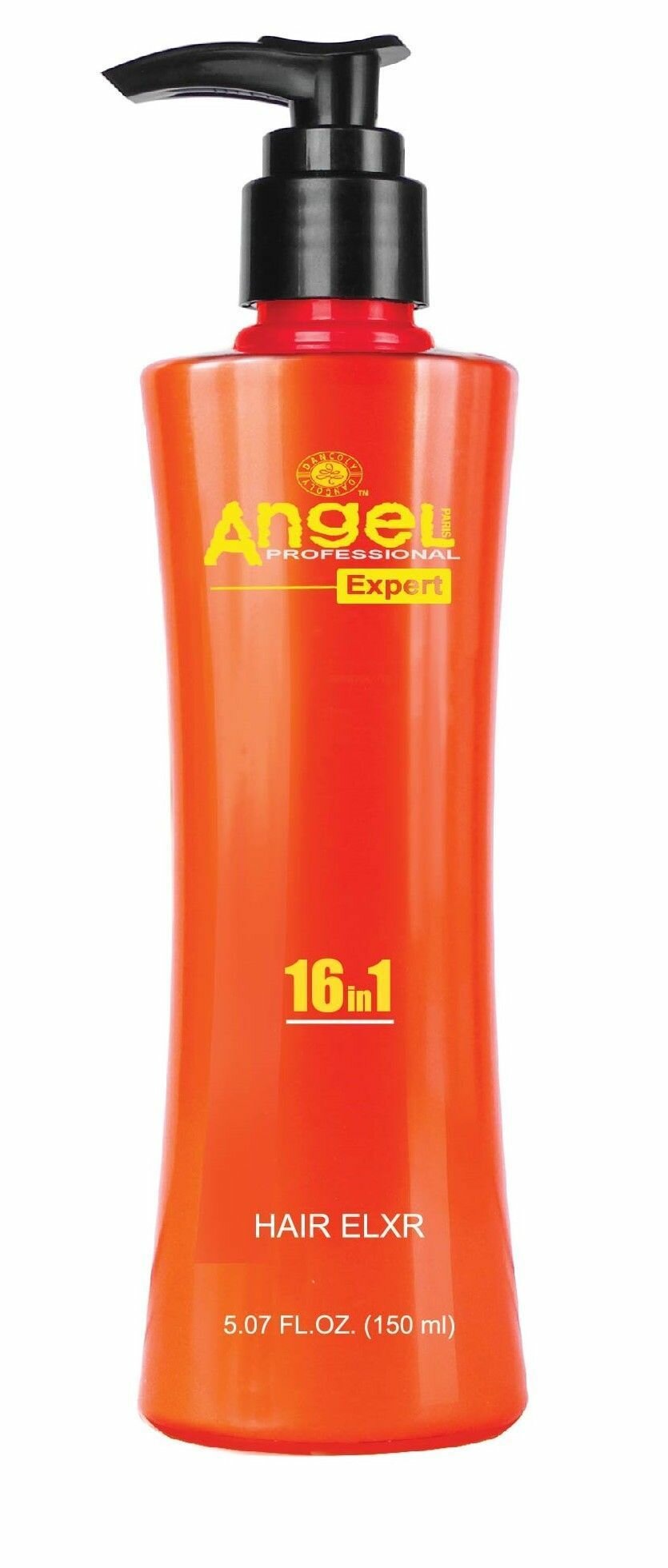 Angel Expert Несмываемый крем для волос 16 в 1 для защиты и блеска волос, для восстановления и лёгкого расчесывания с дозатором Hair Elxr, 150 мл