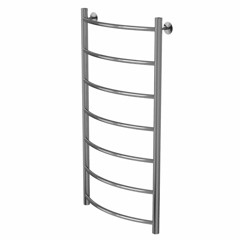 Полотенцесушитель-лесенка водяной 100х50 см (подключение нижнее 1/2' Внутр. резьба 7 перекладин)
