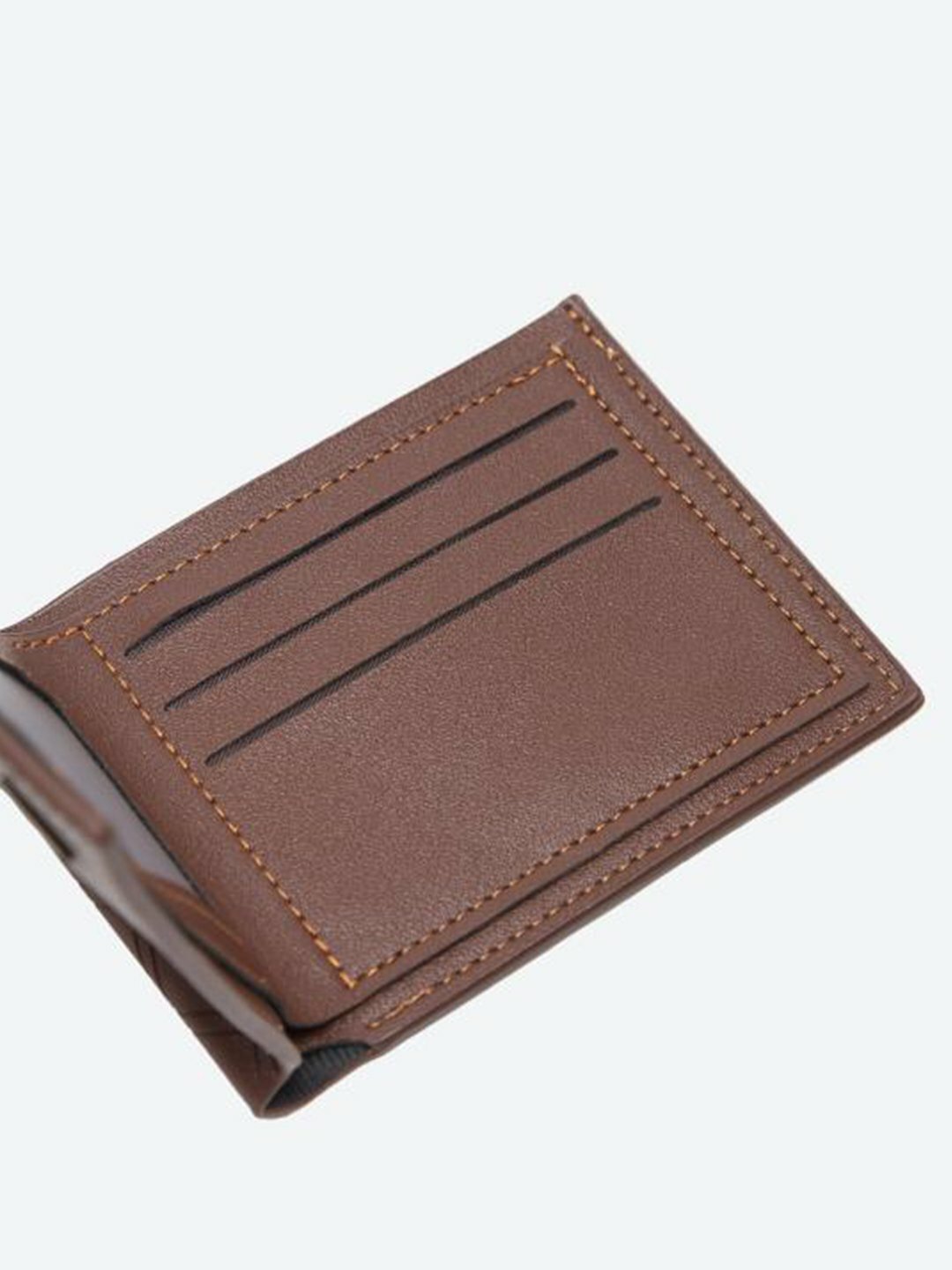 Кошелек , фактура тиснение, светло-коричневый — фото 1