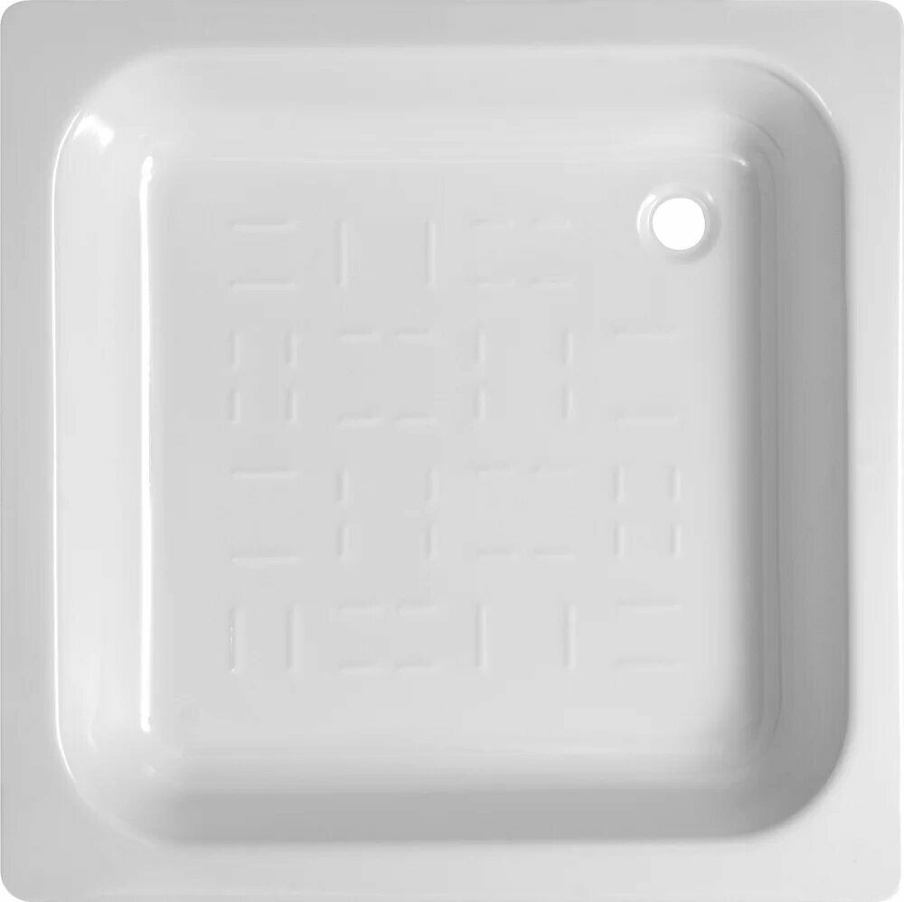 Поддон для душа BLB CF90 90x90 см стальной квадратный низкий с антискользящим покрытием
