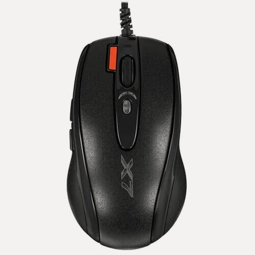 Изображение товара A4Tech Мышь A - 4Tech Мышь X 7 - 710BK черный USB, 2000dpi, встр. память 16Кб, 1000ГЦ, 7 кнопок. 94397