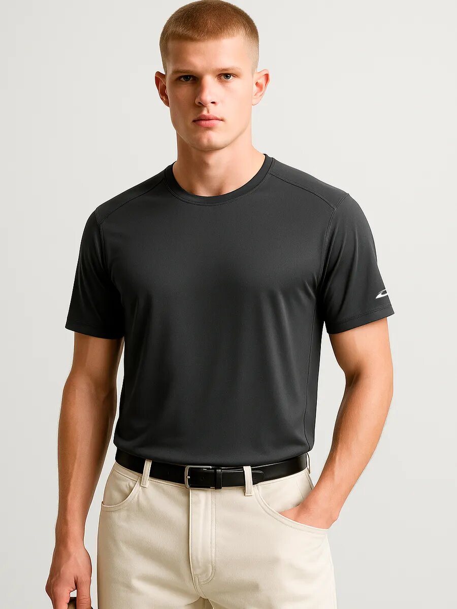 Футболка спортивная kari размер M темно-серый