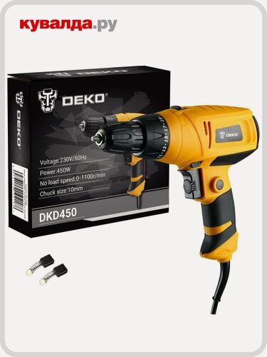 Изображение товара Шуруповерт сетевой DEKO DKD450