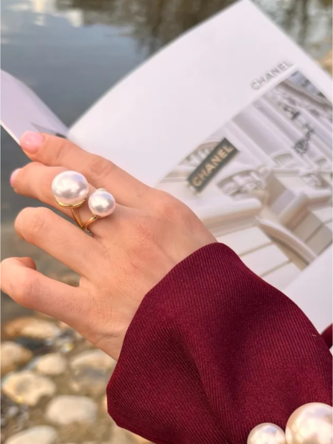 Кольцо-кулон NEWCF, безразмерное, золотой — фото 1