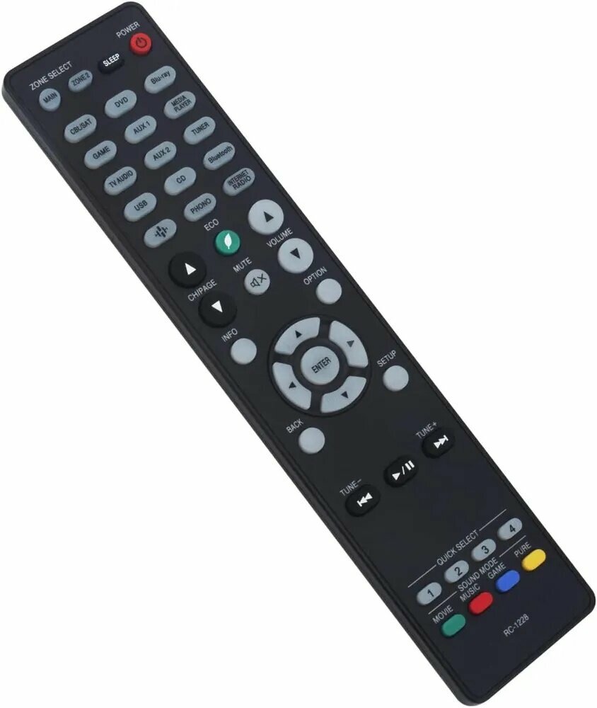 RC 1228 Замена пульта дистанционного управления, подходит для AV-ресивера Denon S730H, X2400H, S930H, X3400H, S950H, AVR S920W