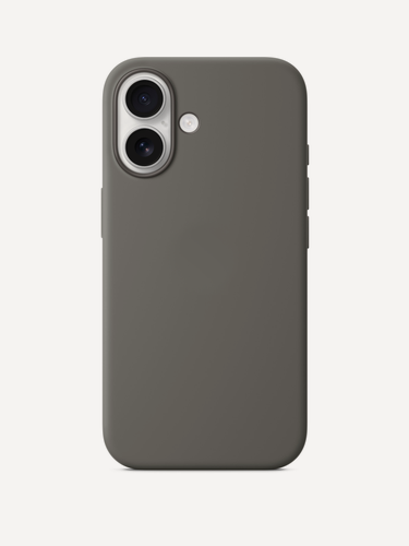 Изображение товара Чехол силиконовый Магсейф для iPhone 16 Stone Gray, Silicone case Магсейф для айфон 16 - Серый