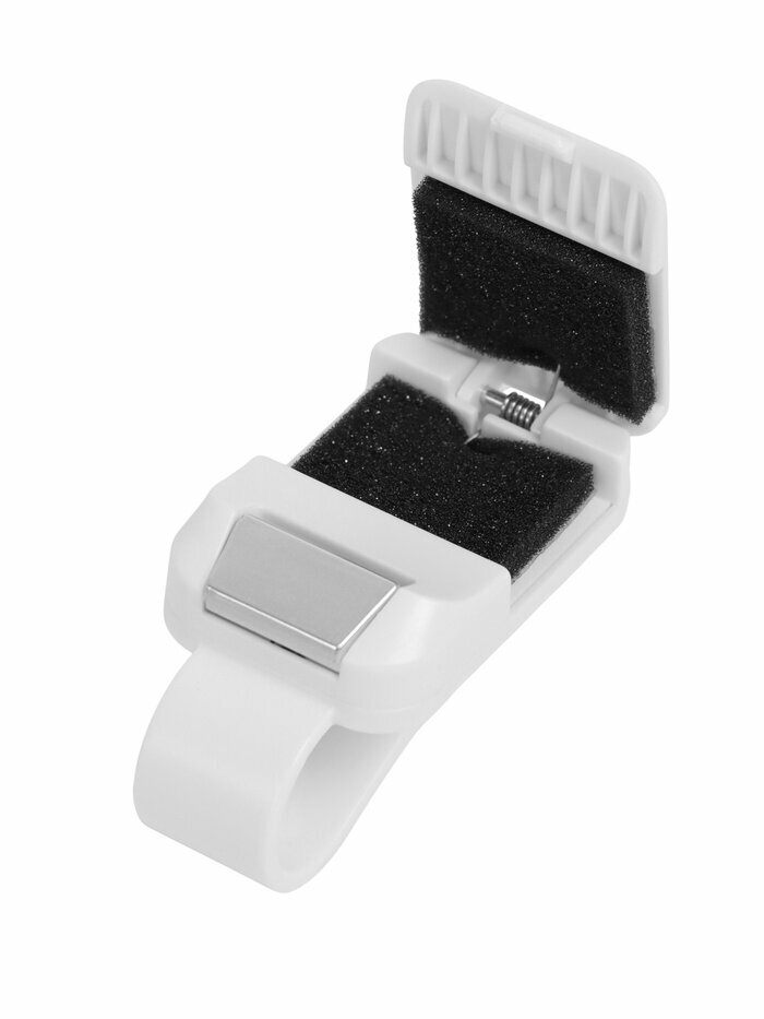 Держатель для очков в автомобиль, белый — фото 1