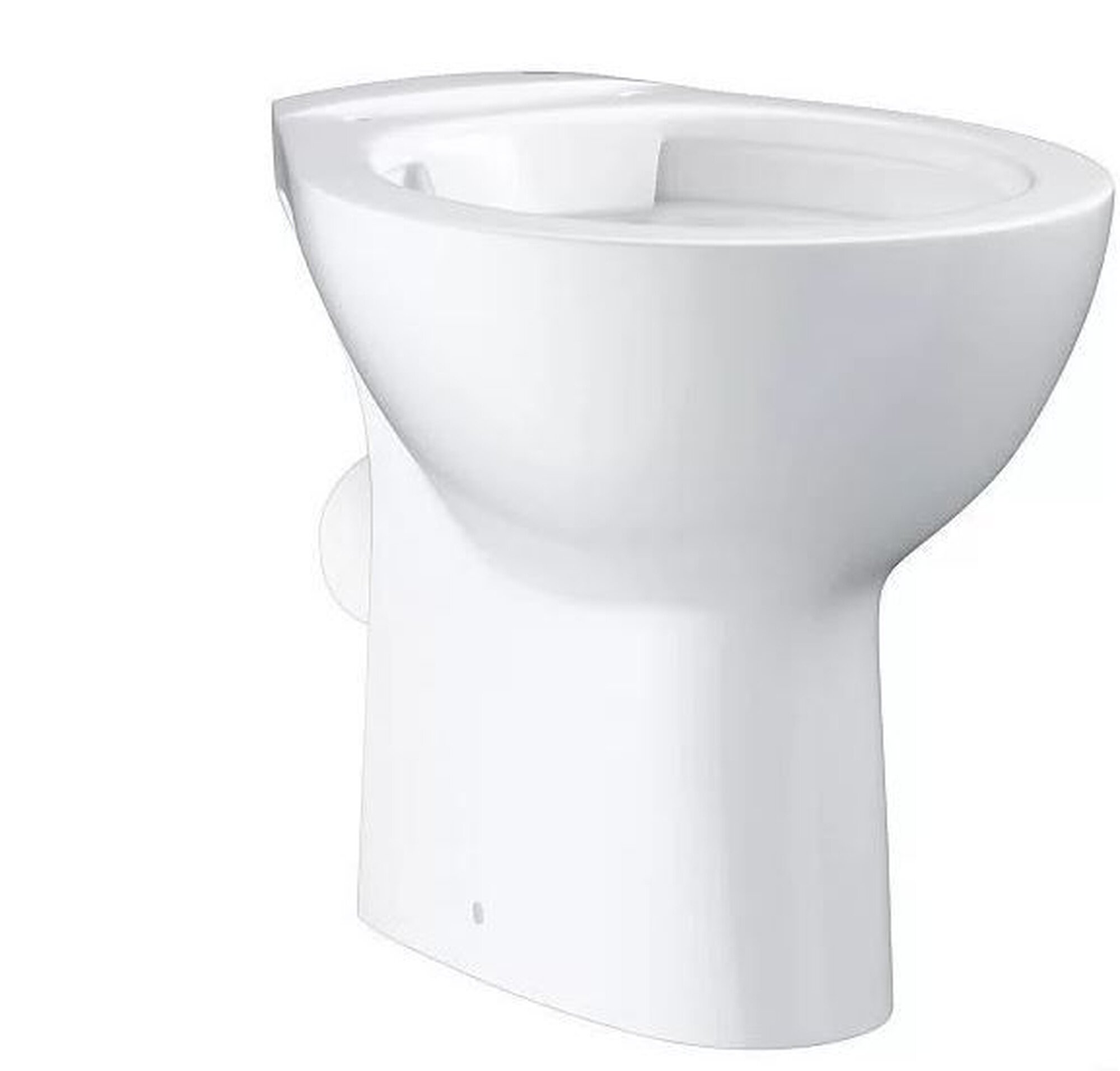 Унитаз Grohe Bau Ceramic 39430000 напольный приставной безободковый белый