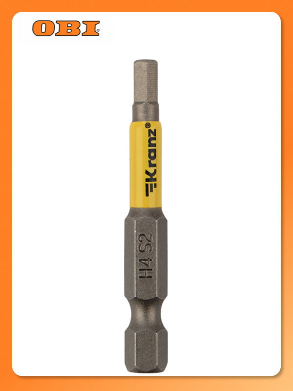 Бита шестигранная для шуруповерта HEX4х50 мм (2 шт./уп.) Kranz