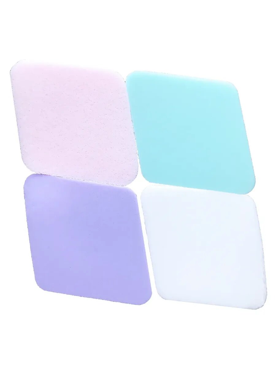 Набор: спонж-губка "Капля" косметический "Ромб" — фото 1