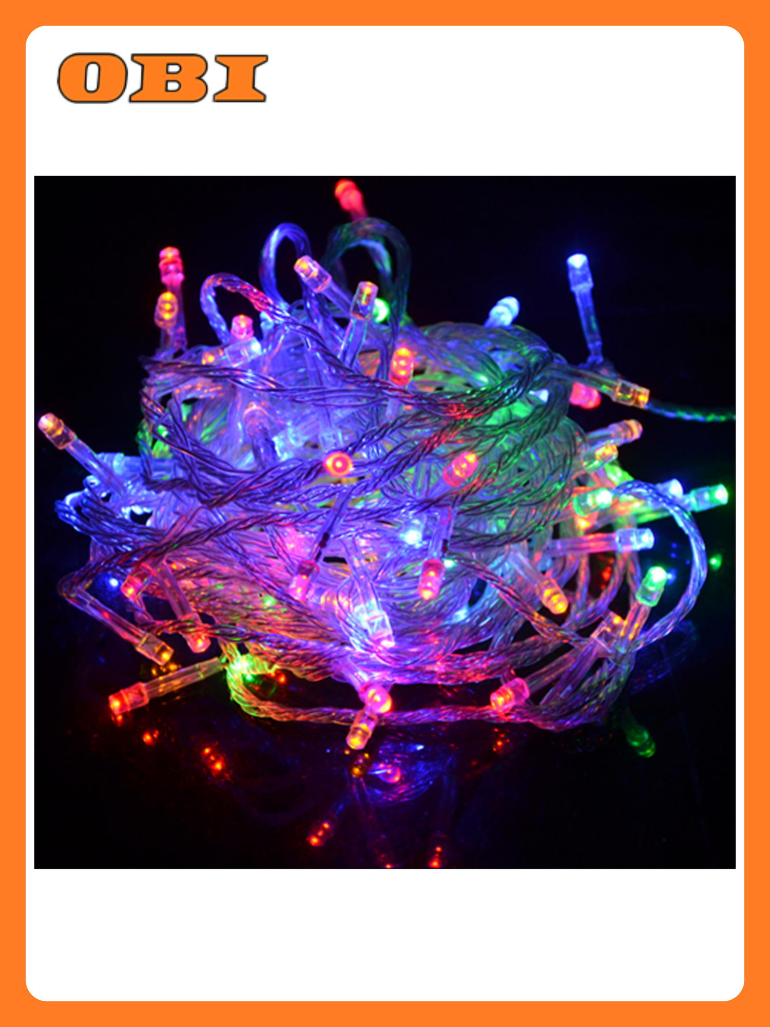 Уличная гирлянда SH Lights с разноцветными светодиодами и черным проводом 12 метров