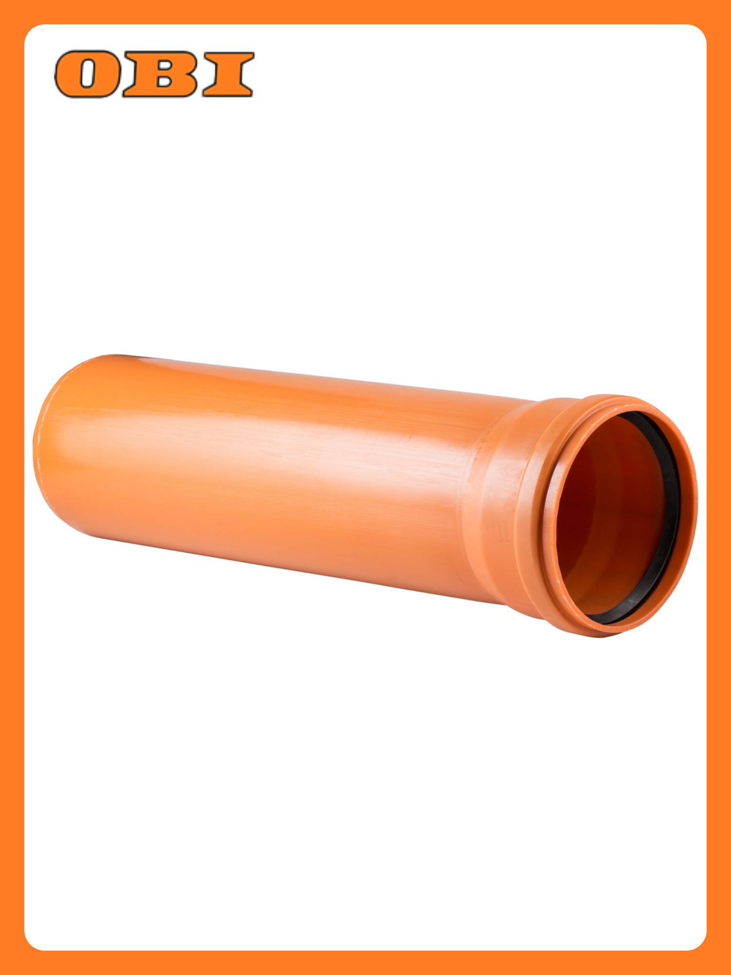 Труба канализационная Полипласт NK SN4 110x34x1000мм рыжая раструбная наружная