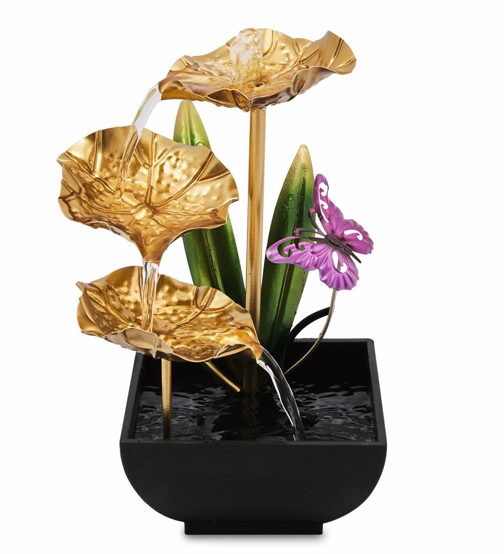 Настольный фонтан 'Золотая лилия'