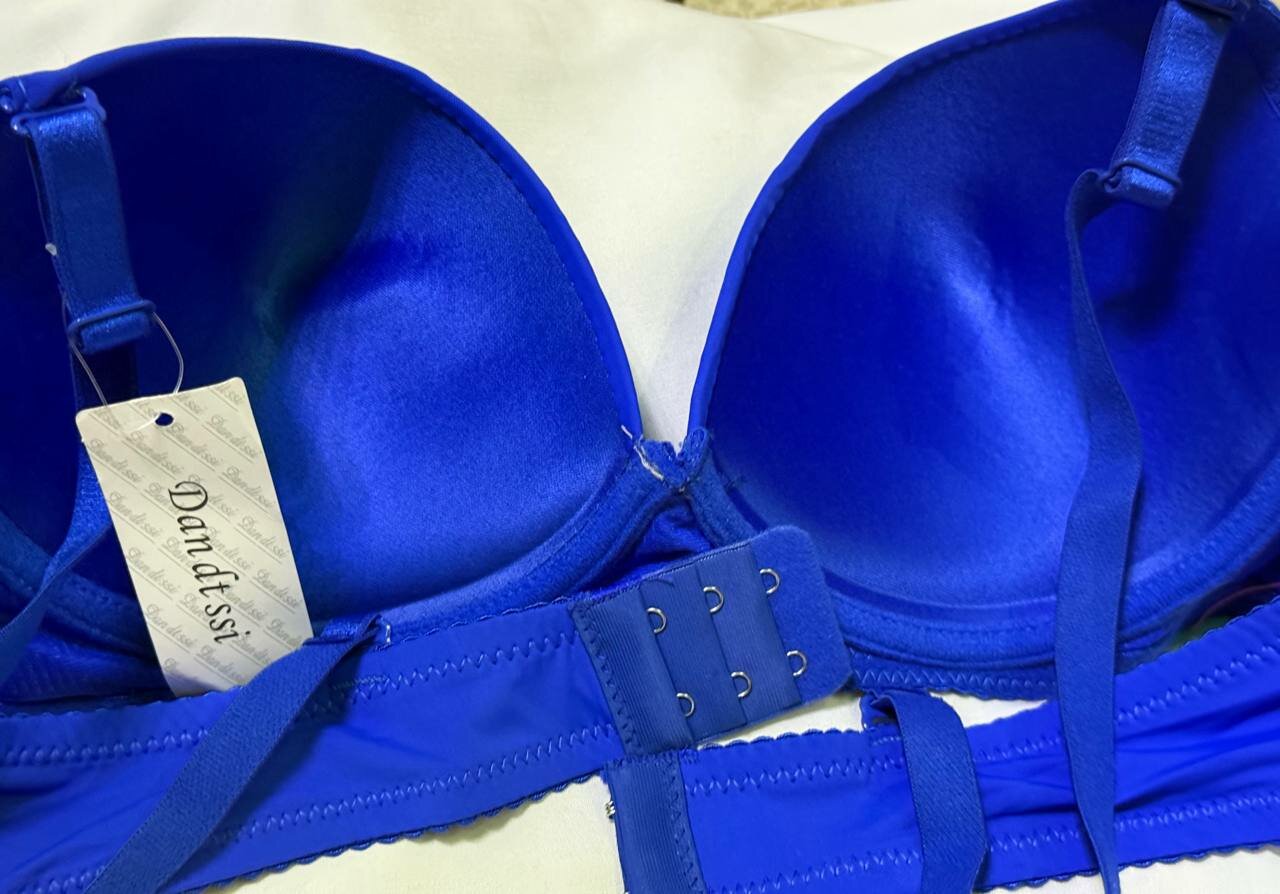 Комплект нижнего белья 1, размер 75В, синий — фото 1