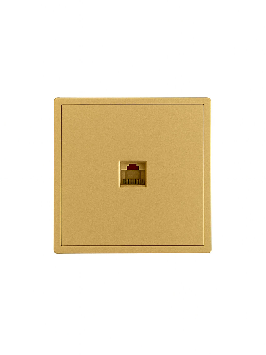 Venus розетка сетевая 1-местная, золотой цвет, модуль настенный PRIME