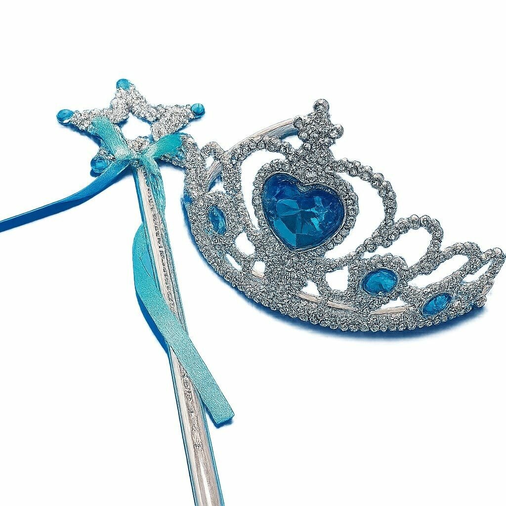 Два набора - две короны и две палочки для девочек