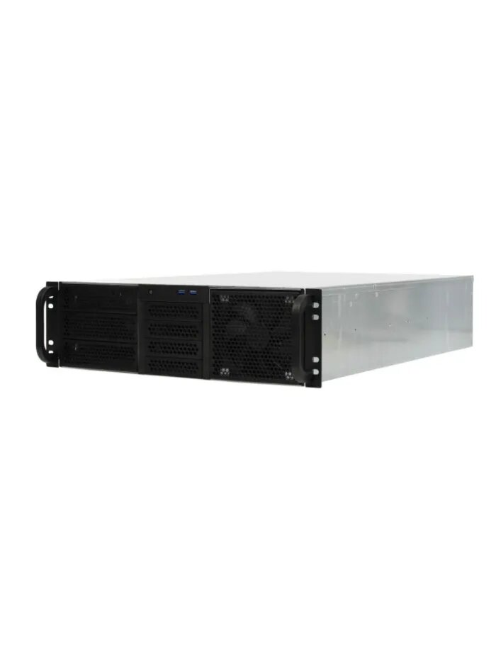 Корпус серверный Procase RE306-D3H8-FC-55 3x525 + 8HDD ATX черный