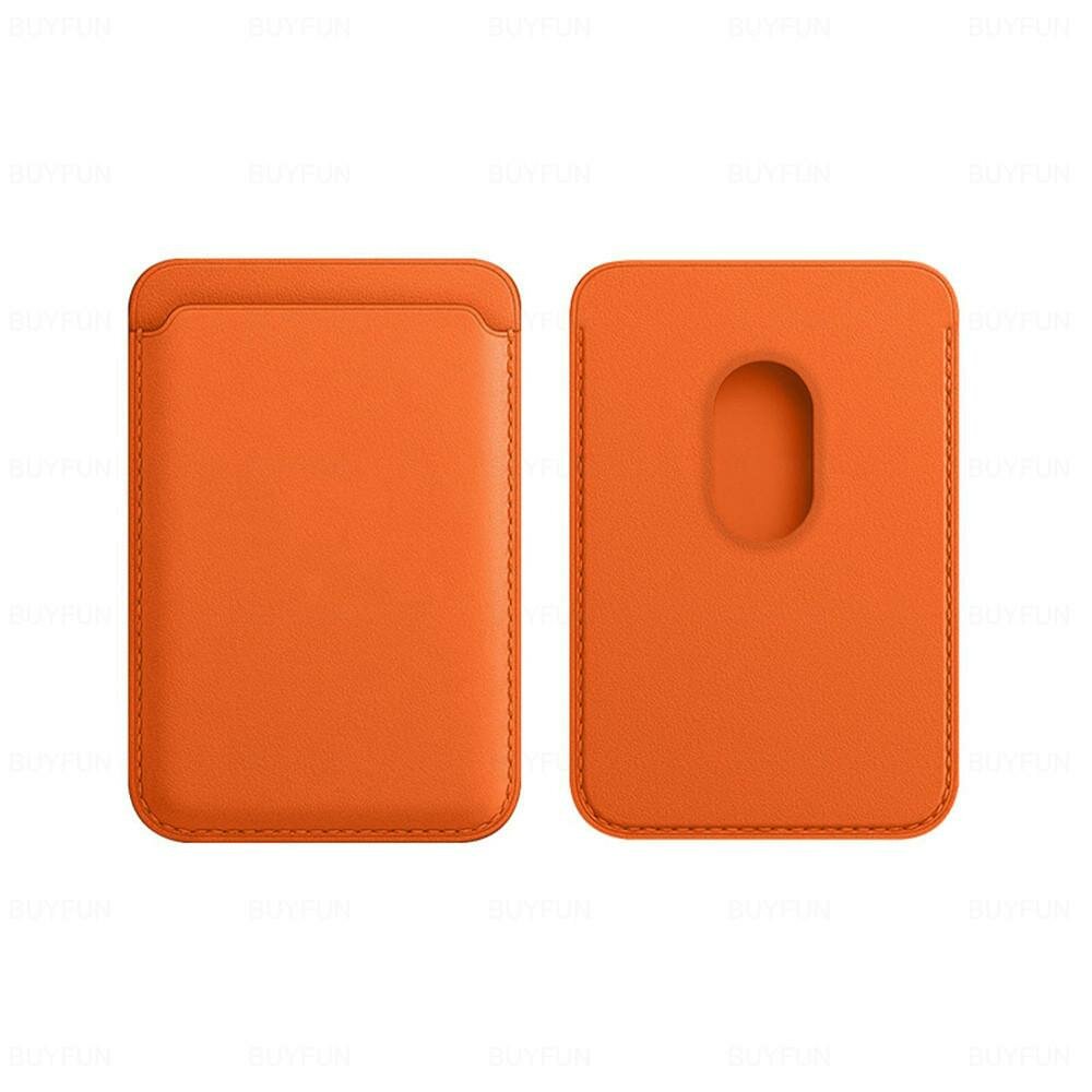 Картхолдер, для iPhone, MagSafe, Leather Wallet, магнитный, серый