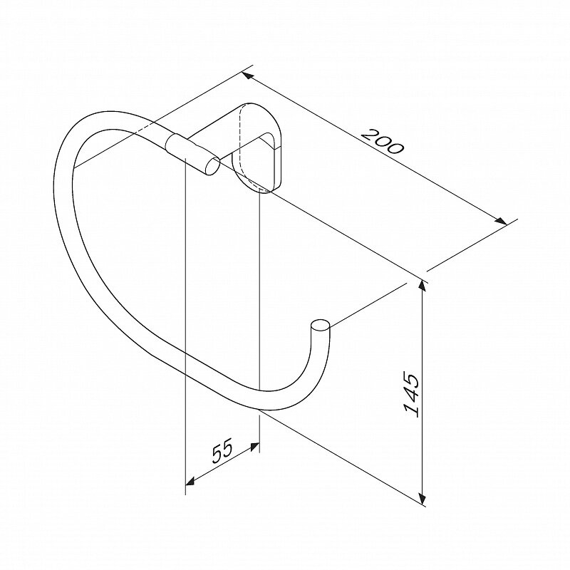 Кольцо для полотенец AM.PM X-Joy A8434400 хром — фото 1