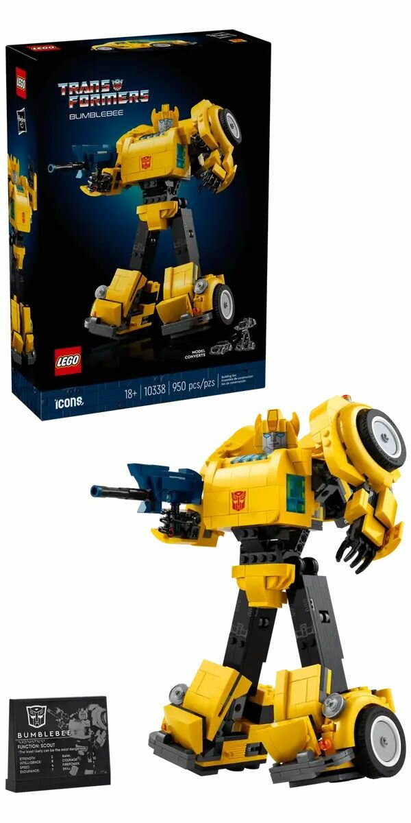 Конструктор LEGO ICONS Transformers 10338 Бамблби