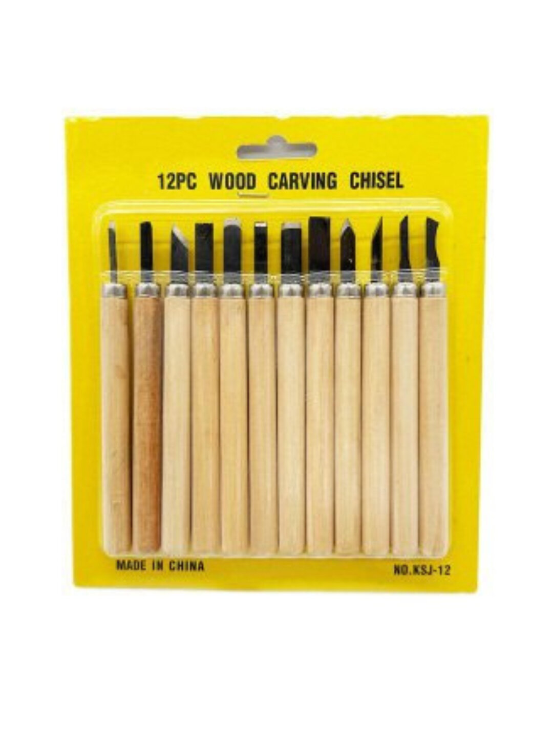Набор стамесок для резьбы по дереву, 12 шт