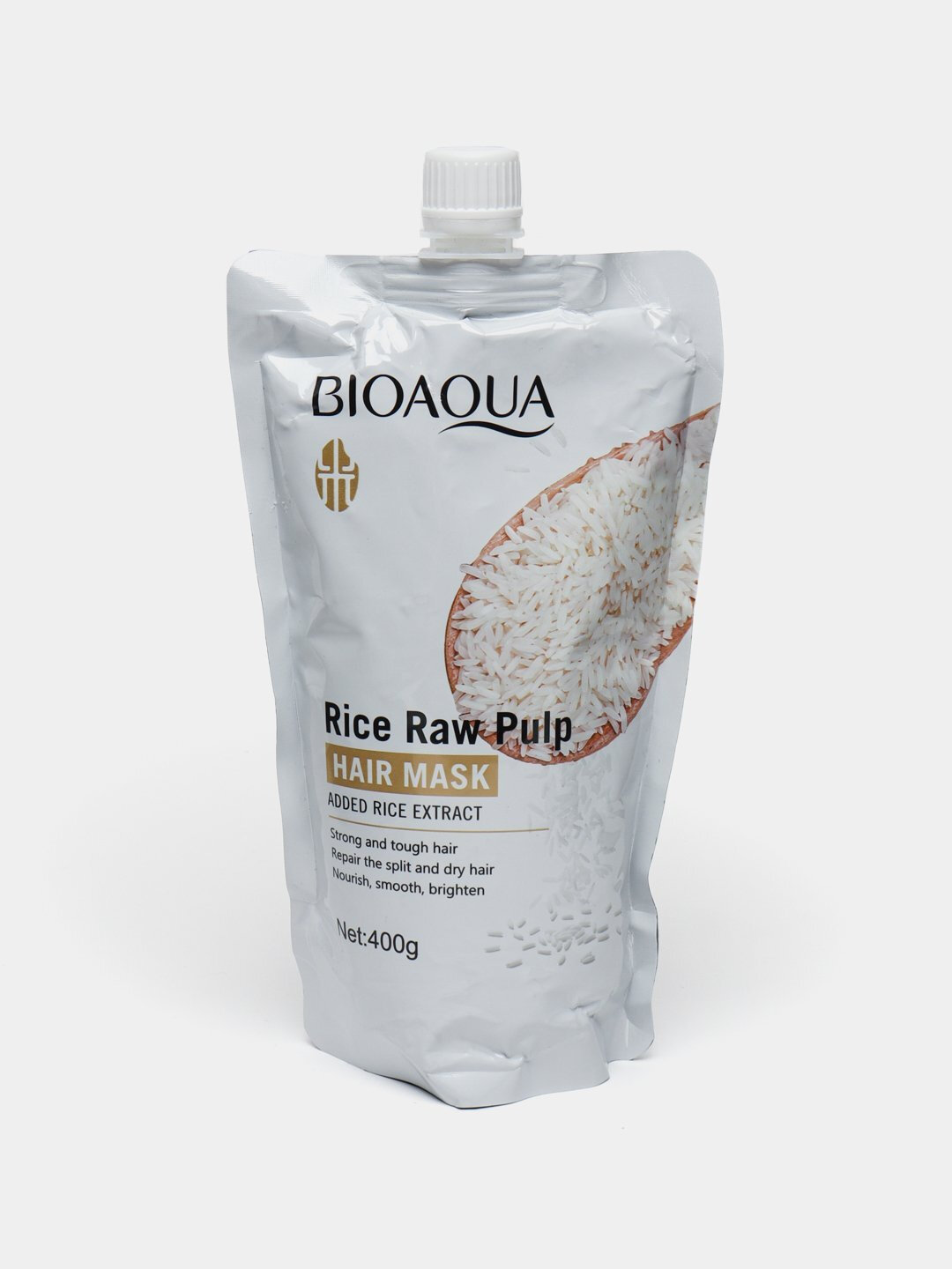 Восстанавливающая маска для волос с рисом, 400 мл — фото 1