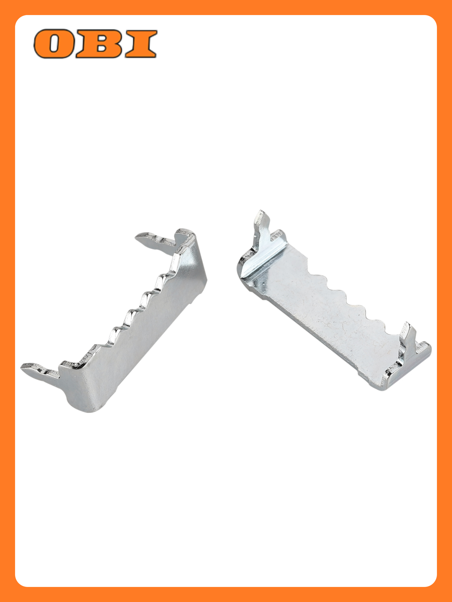 Крепление зацеп зубчатый для рамки забивной сталь 25 мм 2 шт