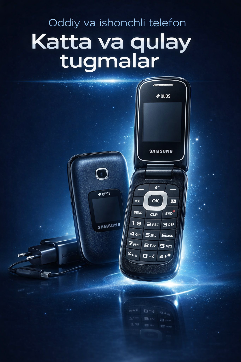 Телефон кнопочный Gusto 3, кнопочный, камера 1.3Мп, экран 2", аккумулятор 1000 мА/ч