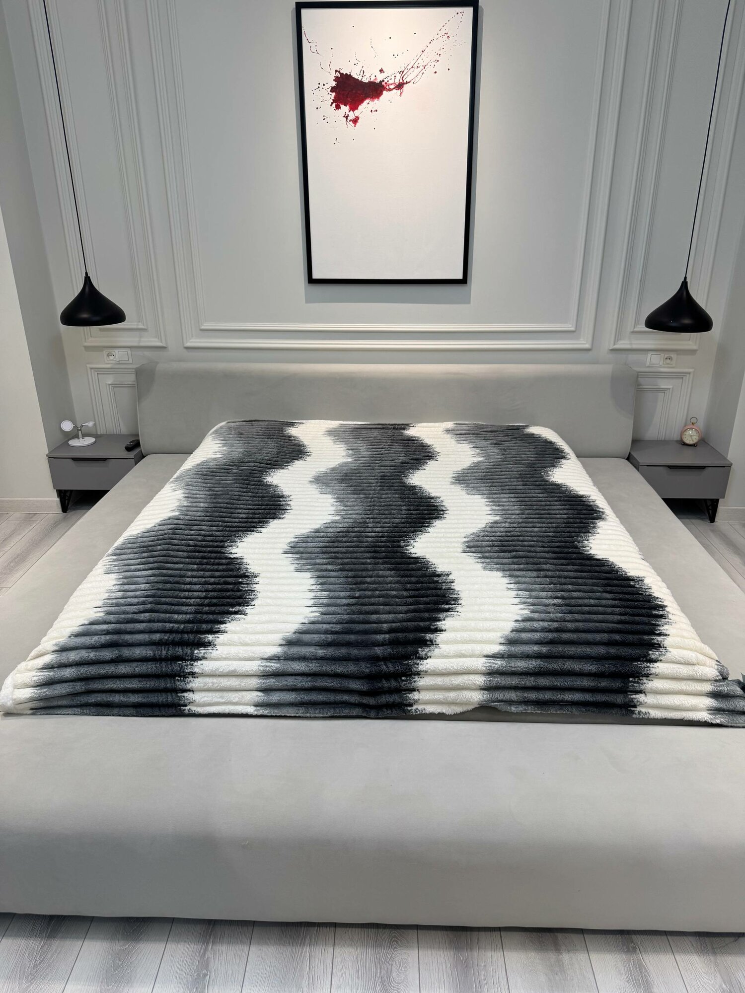 Двуспальный плюшевый плед Velsoft Four Seasons, из велсофта, 200 * 235 см