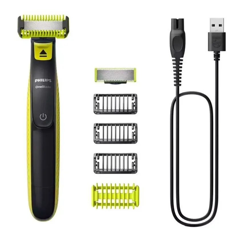 Триммер для бороды Philips QR2824, нержавеющая сталь, 5 насадок — фото 1