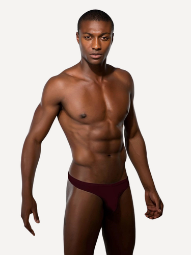 Изображение товара Мужские трусы тонги Doreanse бордовые 1392 модал/ хлопок S (44)