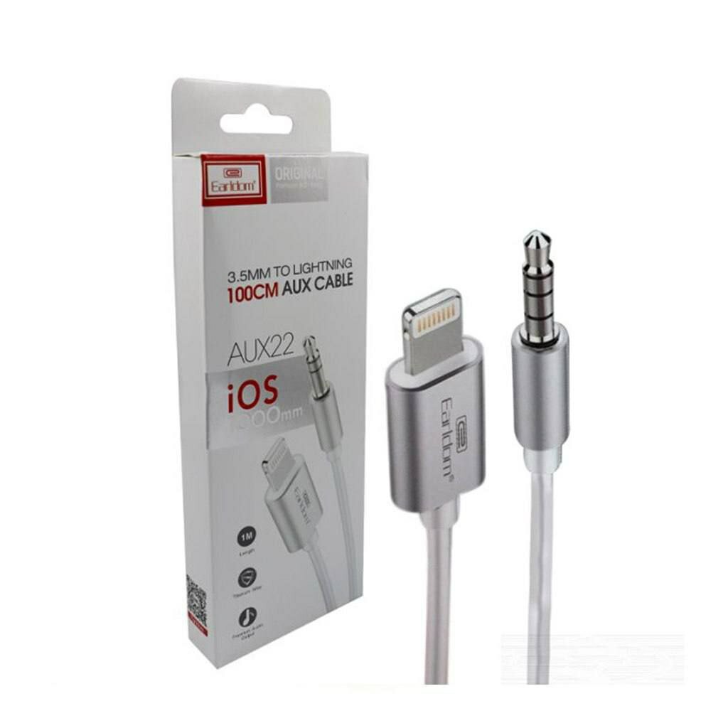 Адаптер AUX Lighting на 3.5 мм для наушников и авто, аудио переходник