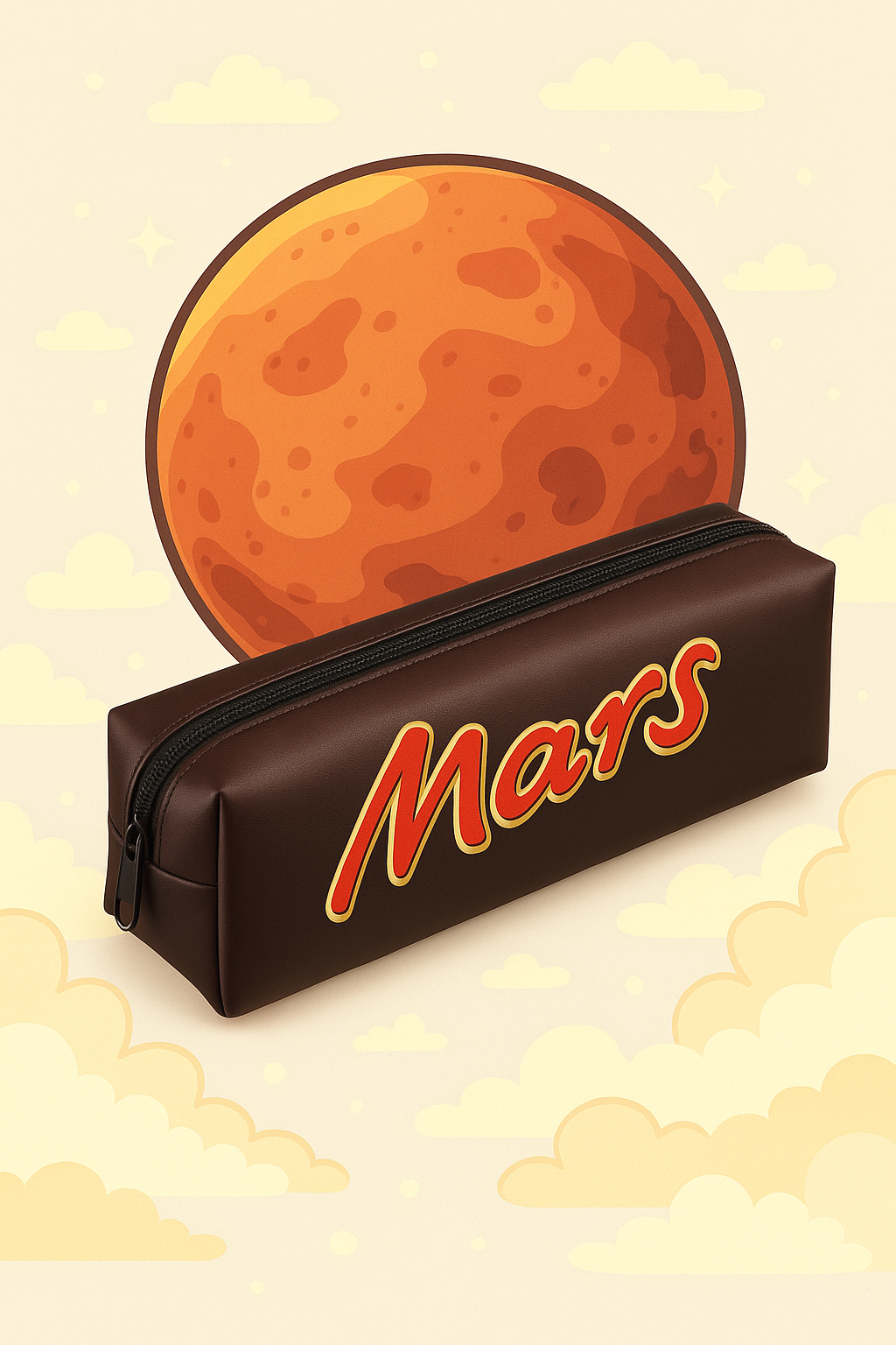 Пенал школьный-косметичка для девочек и мальчиков "Шоколадка"