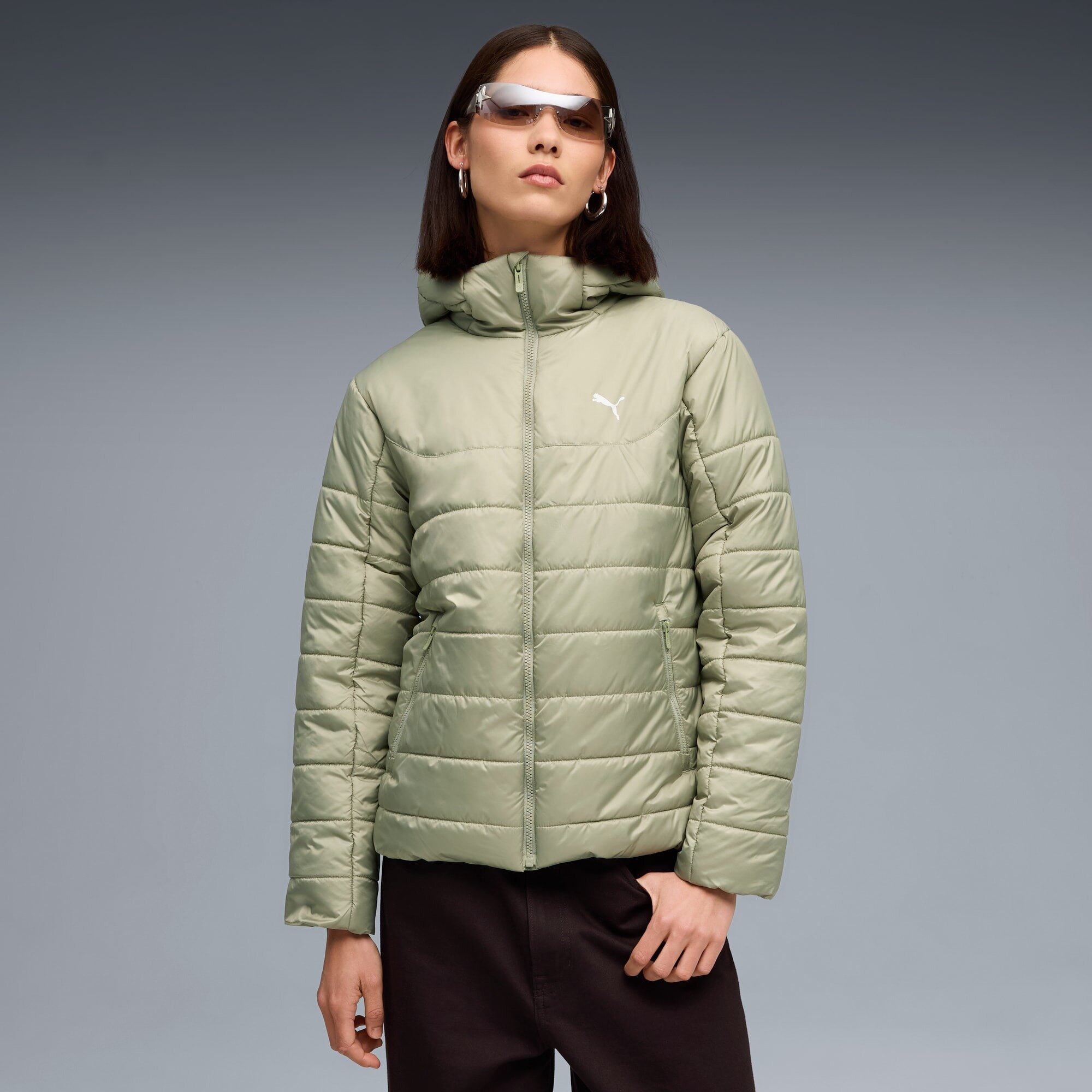 Куртка PUMA Essentials, размер XL, оливковый