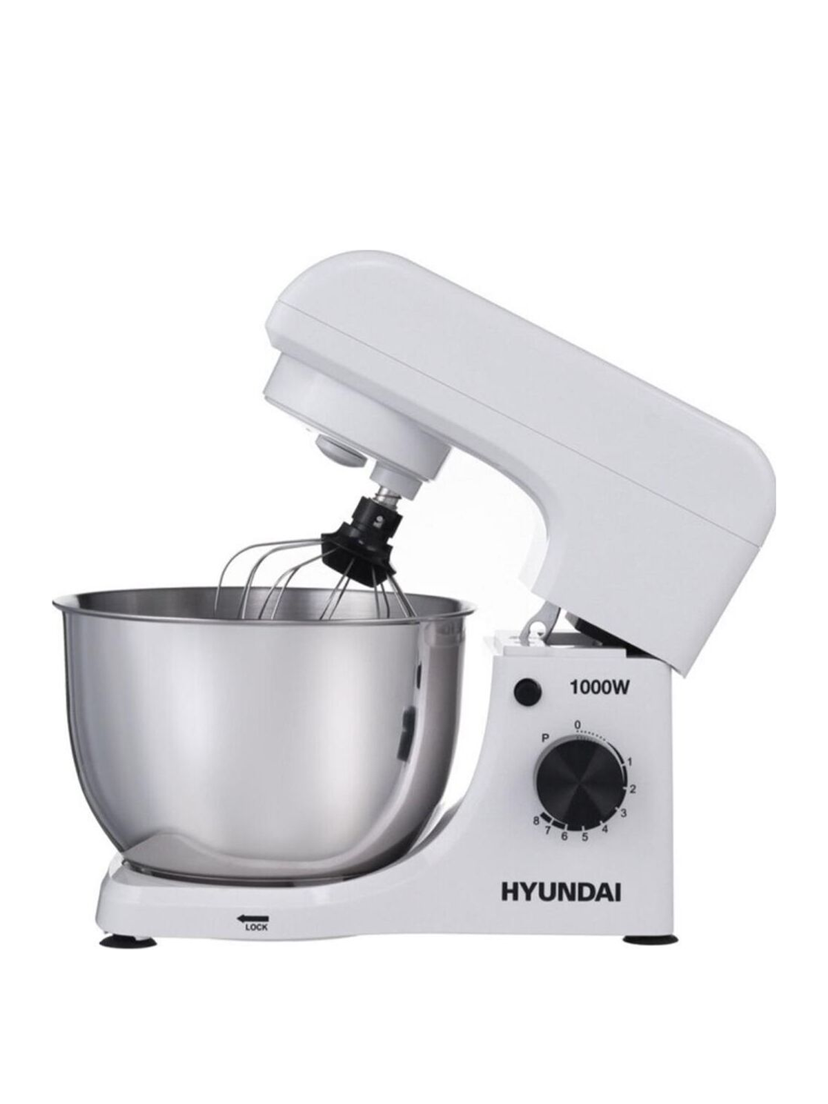 Миксер планетарный HYUNDAI HYM-S4451 1000Вт белый/черный