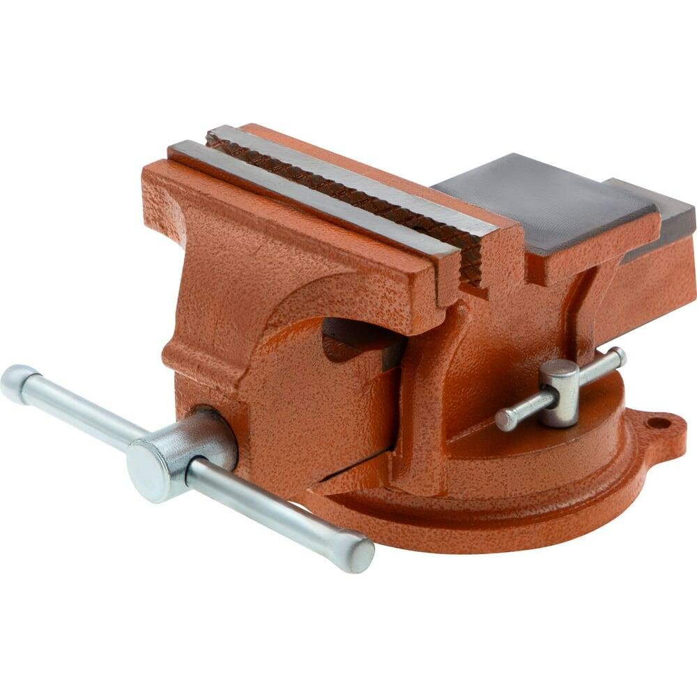 Слесарные поворотные тиски 125 мм с наковальней SPARTA 186255