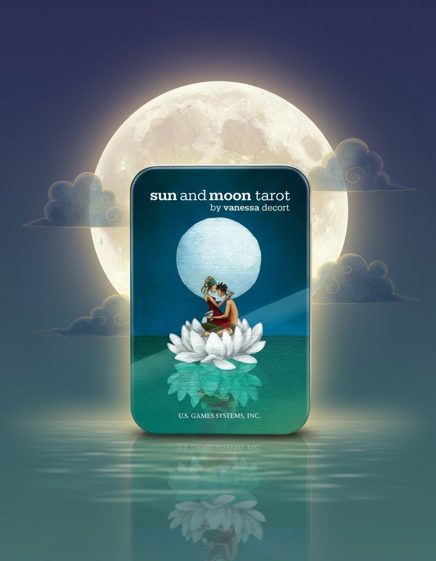 Карты Таро "Sun and Moon In a Tin" US Games / Солнце и Луна в жестяной коробке 63686 US Games Systems