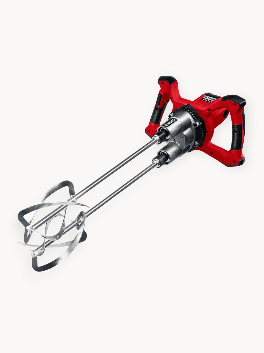 ЗУБР М27, 1400 Вт, строительный двойной миксер (МРД-1400)