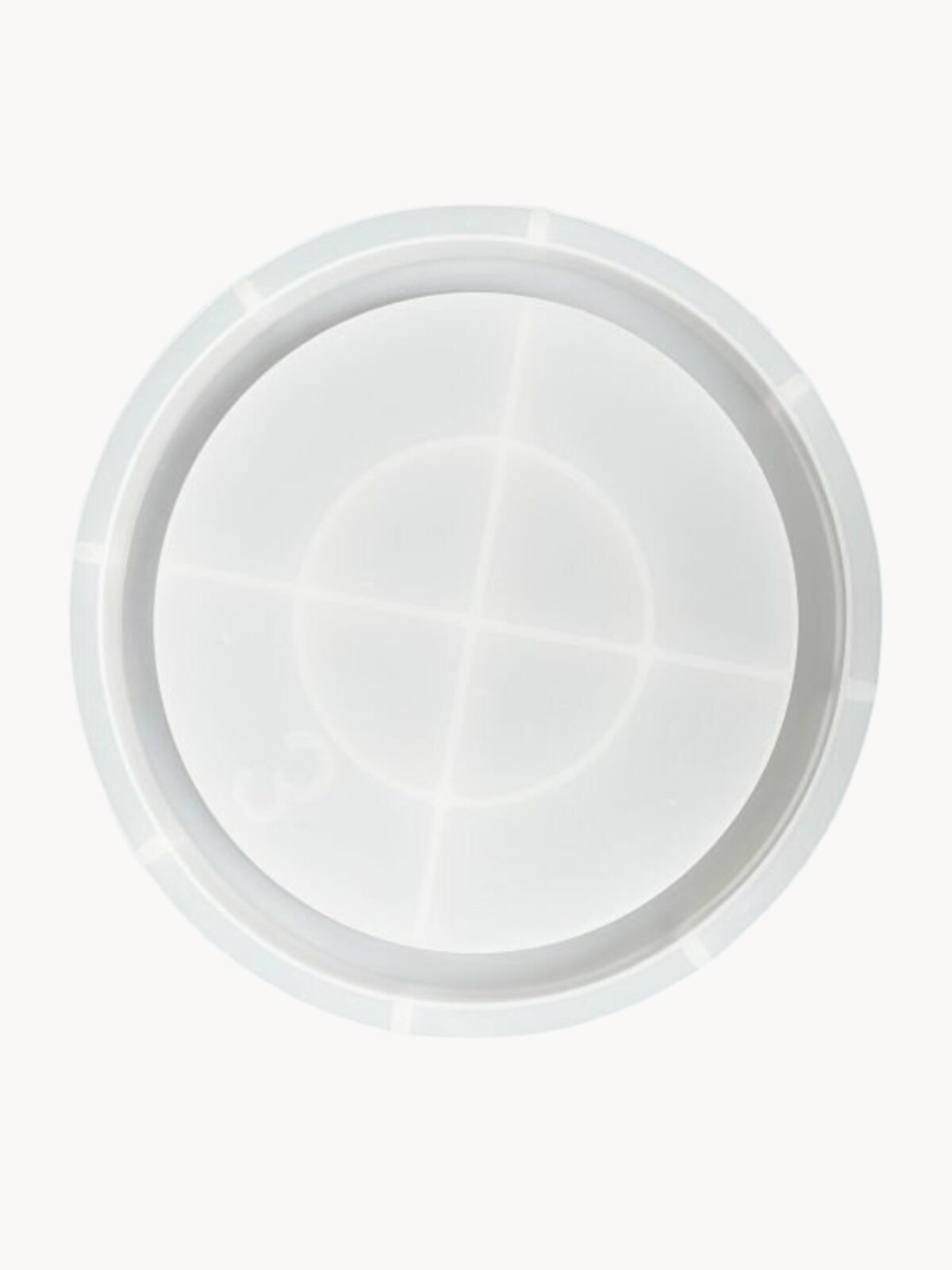 Силиконовый молд для эпоксидной смолы, гипса EPOXYMASTER Поднос круг, d21см