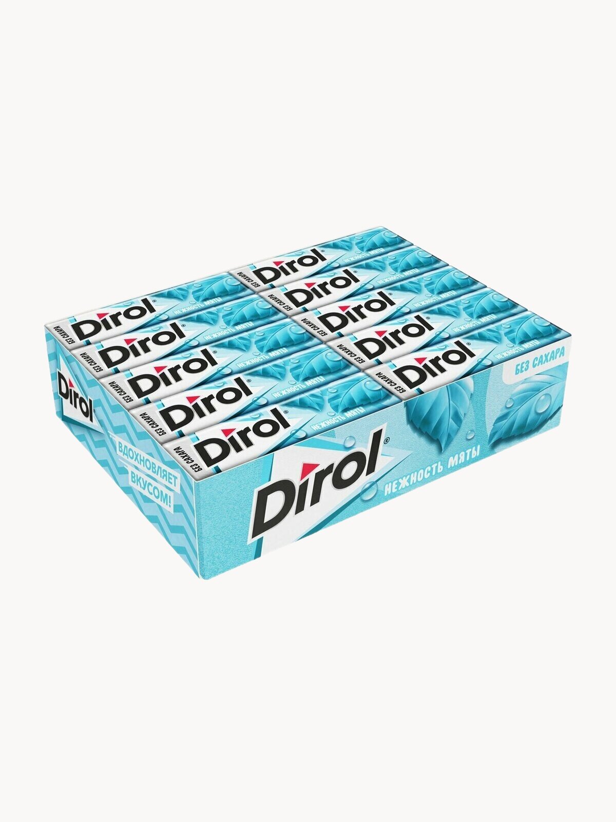 Dirol Cadbury Нежность мяты - жевательная резинка без сахара со вкусом мяты и ванили 13.6гх30шт