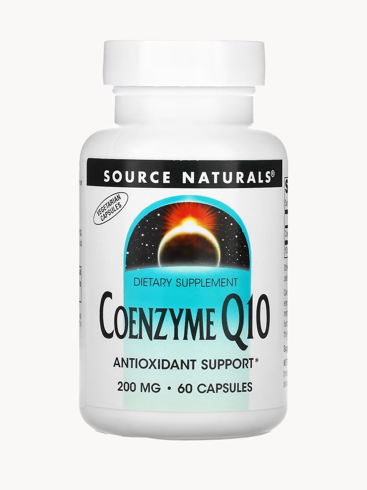 Коэнзим Q10 Source Naturals, 200мг, 60 капсул, для женщин и мужчин, поддержка здоровья