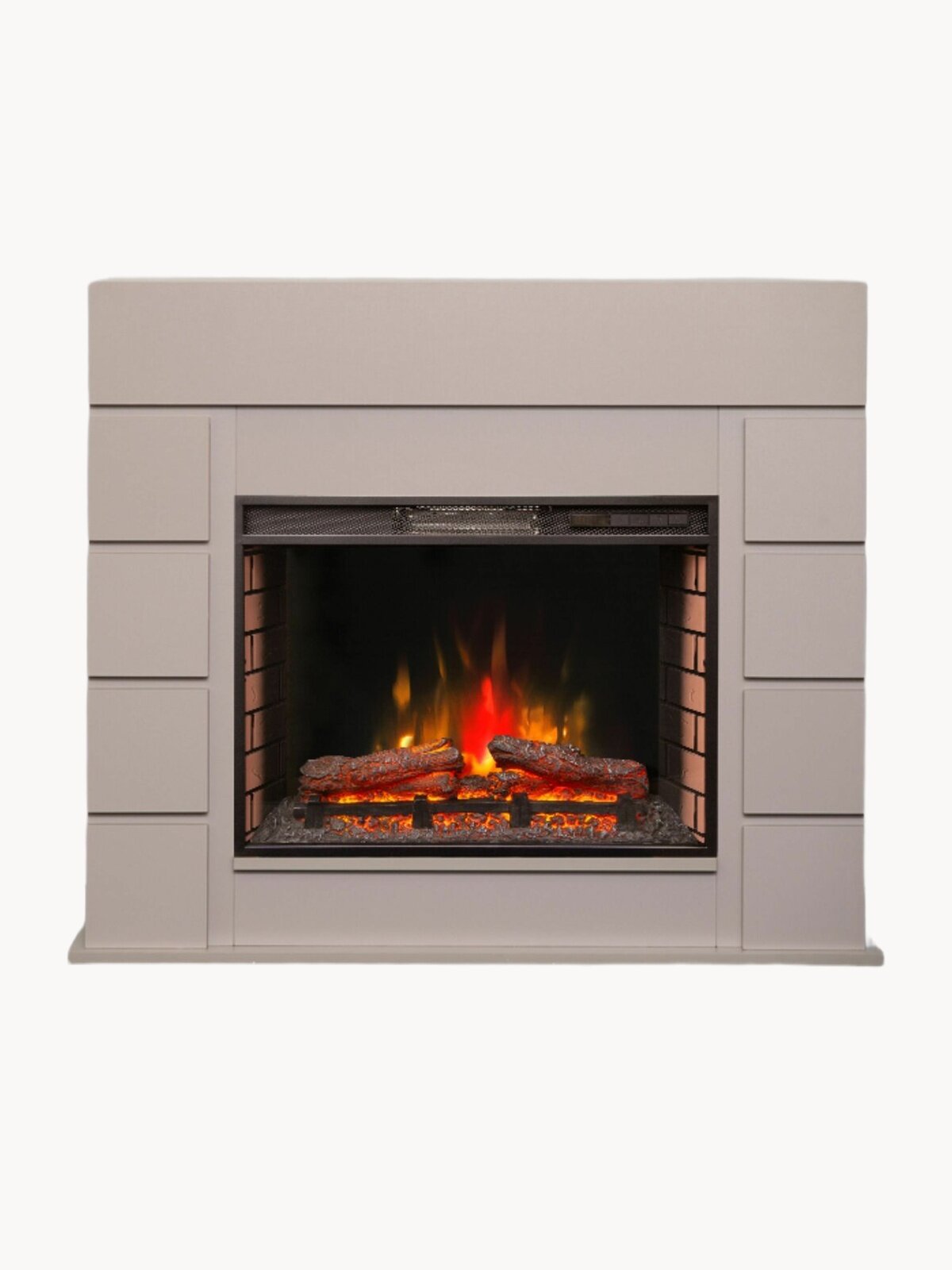 Камин электрический Fires Merlin Каскад напольный c очагом Sparta 25,5, эффект звука потрескивания дров и живого пламени