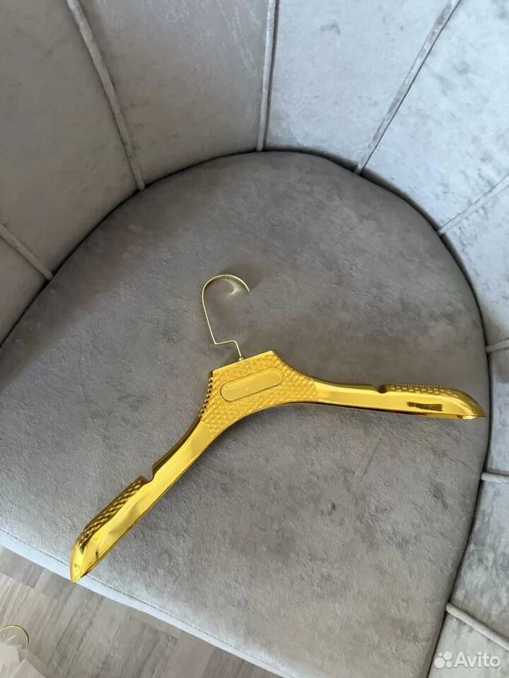 Набор вешалок, с прищепками, золотой, для одежды, для шкафа, 1 шт — фото 1