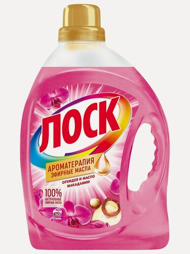 Изображение товара Гель для стирки Лоск Арома орхидея и масло макадамии 30 стирок, 2.19л