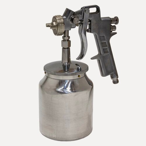 Изображение товара Краскопульт PI TOOLS S-990S ф2.0мм, с нижним бачком 1л, для эмалей, лаков, красок и др, Арт. 3124