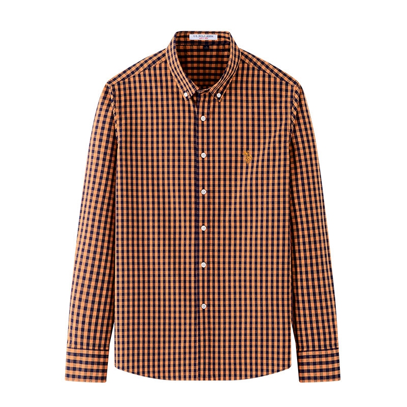 Рубашки мужские U.S. POLO ASSN. модель 8704167 с острым воротником, классический стиль 3XL EU