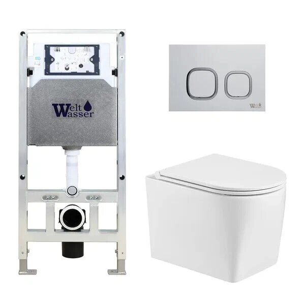 Комплект Weltwasser 10000008939 nesenbach 004 gl-wt + amberg 506 st rd-wt