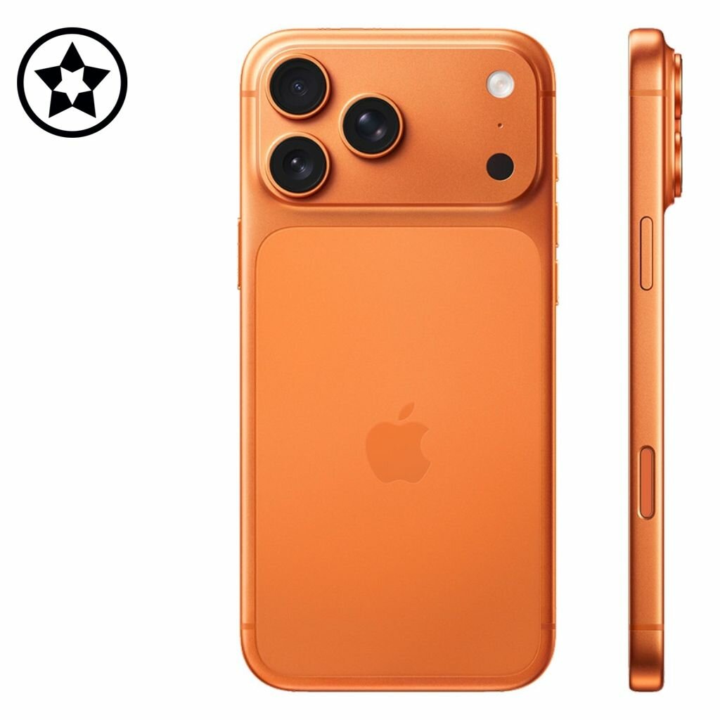 Смартфон Apple iPhone 17 Pro Max, eSim+eSim 256 GB, Cosmic Orange