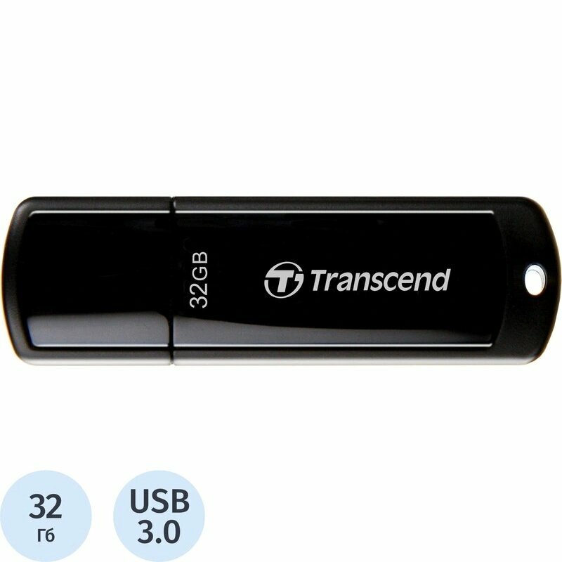 Флеш-память Transcend JetFlash 700 32Gb USB 3.1 G1 чер TS32GJF700