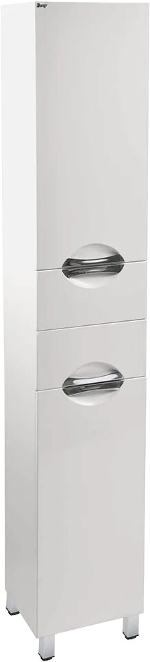 Шкаф-пенал для ванной Emmy Милли 35 R с бельевой корзиной